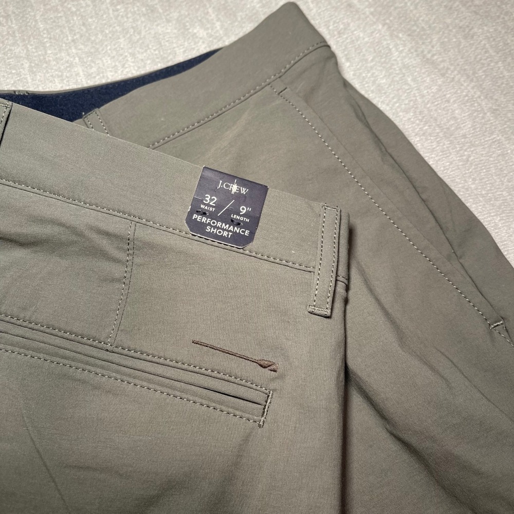 NWT J Crew Mens Performance Short 32 Gray Tech‎ Stretch Water Resistant UPF 50 - Picture 3 of 12